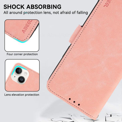 ABEEL Frosted Magnetic RFID Leather Phone Case, For iPhone Air, For iPhone 16 Pro Max, For iPhone 16 Pro, For iPhone 16 Plus