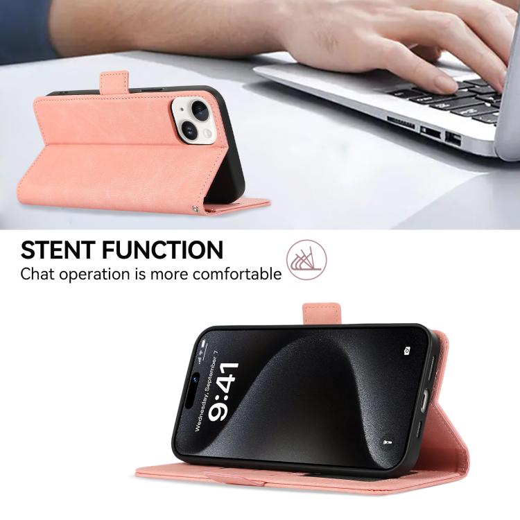 ABEEL Frosted Magnetic RFID Leather Phone Case, For iPhone Air, For iPhone 16 Pro Max, For iPhone 16 Pro, For iPhone 16 Plus