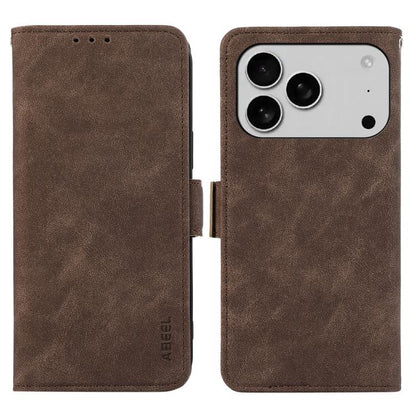 ABEEL Frosted Magnetic RFID Leather Phone Case, For iPhone 18 Pro / 17 Pro, For iPhone 18 Pro Max / 17 Pro Max, For iPhone 16e / 17e, For iPhone 17