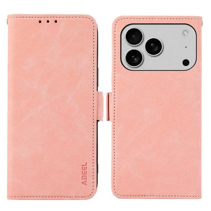 ABEEL Frosted Magnetic RFID Leather Phone Case, For iPhone 18 Pro / 17 Pro, For iPhone 18 Pro Max / 17 Pro Max, For iPhone 16e / 17e, For iPhone 17
