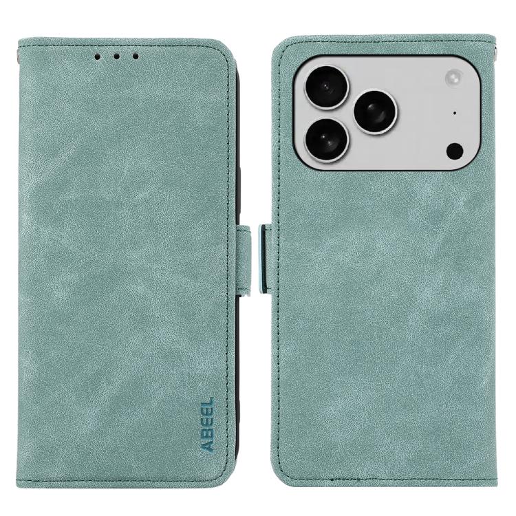 ABEEL Frosted Magnetic RFID Leather Phone Case, For iPhone 18 Pro / 17 Pro, For iPhone 18 Pro Max / 17 Pro Max, For iPhone 16e / 17e, For iPhone 17