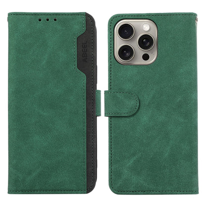 ABEEL Color Block Magnetic RFID Leather Phone Case, For iPhone 12 / 12 Pro, For iPhone 12 Pro Max