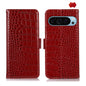 Crocodile Top Layer Cowhide Leather Phone Case, For Google Pixel 11 Pro XL, For Google Pixel 11 / 11 Pro, For Google Pixel 10a, For Google Pixel 10 Pro / 9 Pro, For Google Pixel 10 / 9, For Google Pixel 9a