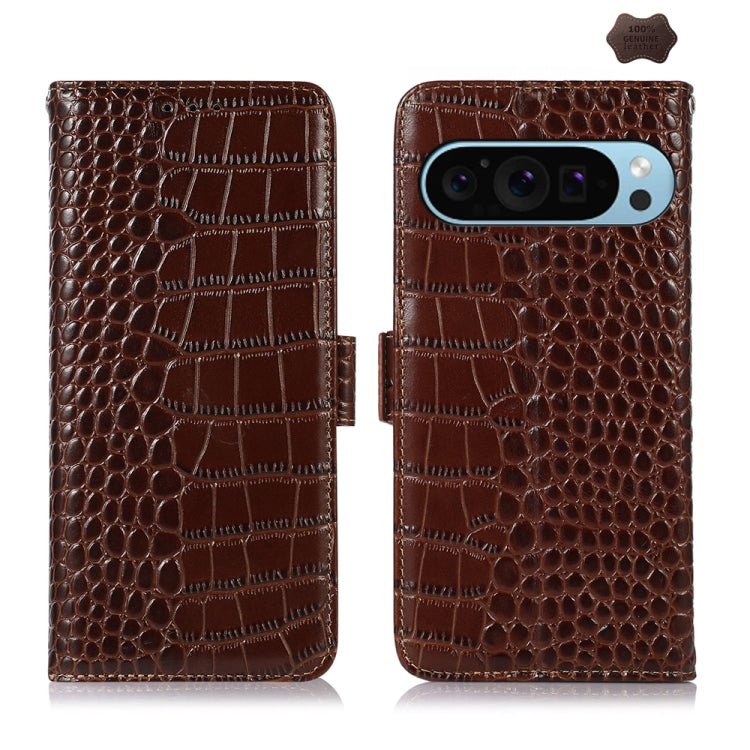 Crocodile Top Layer Cowhide Leather Phone Case