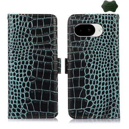 Crocodile Top Layer Cowhide Leather Phone Case, For Google Pixel 11 Pro XL, For Google Pixel 11 / 11 Pro, For Google Pixel 10a, For Google Pixel 10 Pro / 9 Pro, For Google Pixel 10 / 9, For Google Pixel 9a