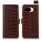 Crocodile Top Layer Cowhide Leather Phone Case, For Google Pixel 11 Pro XL, For Google Pixel 11 / 11 Pro, For Google Pixel 10a, For Google Pixel 10 Pro / 9 Pro, For Google Pixel 10 / 9, For Google Pixel 9a