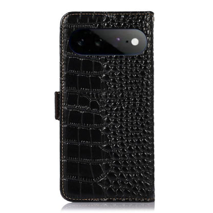 Crocodile Top Layer Cowhide Leather Phone Case, For Google Pixel 11 Pro XL, For Google Pixel 11 / 11 Pro, For Google Pixel 10a, For Google Pixel 10 Pro / 9 Pro, For Google Pixel 10 / 9, For Google Pixel 9a