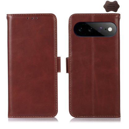 Crazy Horse Top Layer Cowhide Leather Phone Case, For Google Pixel 11 Pro XL, For Google Pixel 11 / 11 Pro, For Google Pixel 10a, For Google Pixel 9a, For Google Pixel 9 Pro, For Google Pixel 9