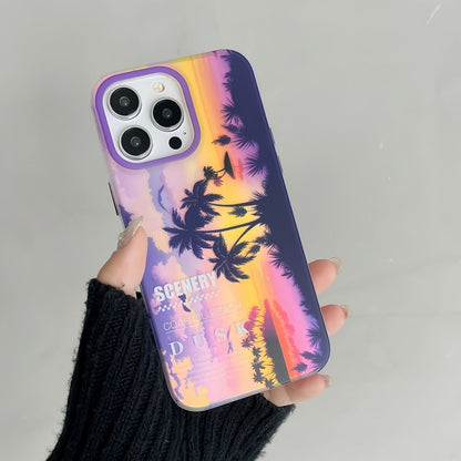 Coconut Dual-side Laminating Laser Frosted Phone Case, For iPhone 15 Pro Max, For iPhone 15 Pro, For iPhone 15, For iPhone 14, For iPhone 14 Pro, For iPhone 14 Pro Max, For iPhone 13 Pro Max, For iPhone 13 Pro, For iPhone 13, For iPhone 12             ...