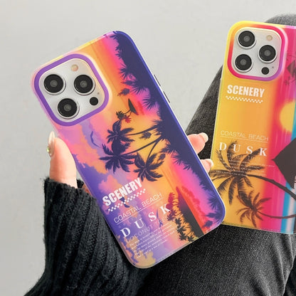 Coconut Dual-side Laminating Laser Frosted Phone Case