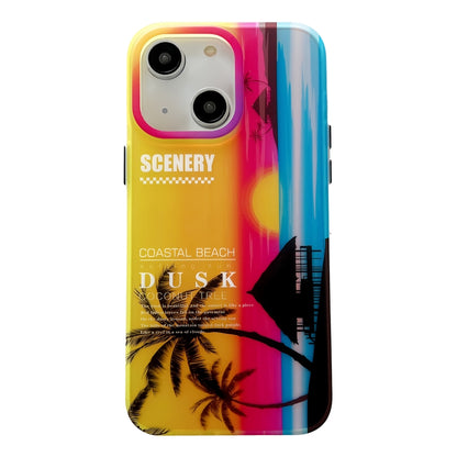 Coconut Dual-side Laminating Laser Frosted Phone Case, For iPhone 15 Pro Max, For iPhone 15 Pro, For iPhone 15, For iPhone 14, For iPhone 14 Pro, For iPhone 14 Pro Max, For iPhone 13 Pro Max, For iPhone 13 Pro, For iPhone 13, For iPhone 12             ...