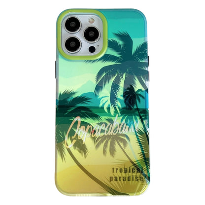 Beach Coconut Dual-side Laminating Laser Frosted Phone Case, For iPhone 15 Pro Max, For iPhone 15 Pro, For iPhone 15, For iPhone 14, For iPhone 14 Pro, For iPhone 14 Pro Max, For iPhone 13 Pro Max, For iPhone 13 Pro, For iPhone 13, For iPhone 12       ...
