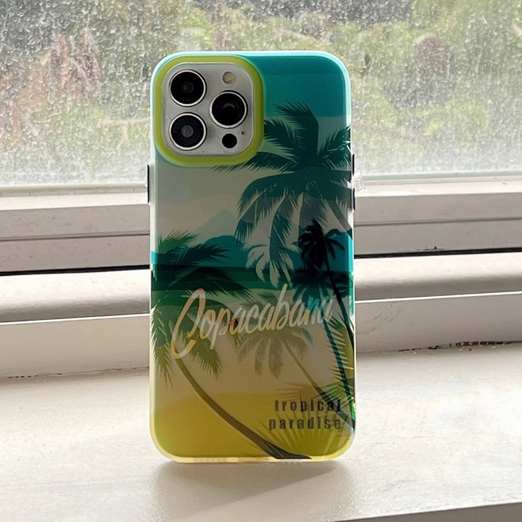 Beach Coconut Dual-side Laminating Laser Frosted Phone Case, For iPhone 11