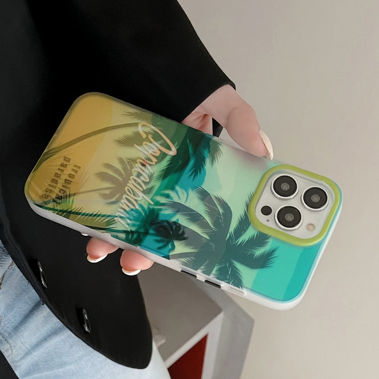 Beach Coconut Dual-side Laminating Laser Frosted Phone Case, For iPhone 11