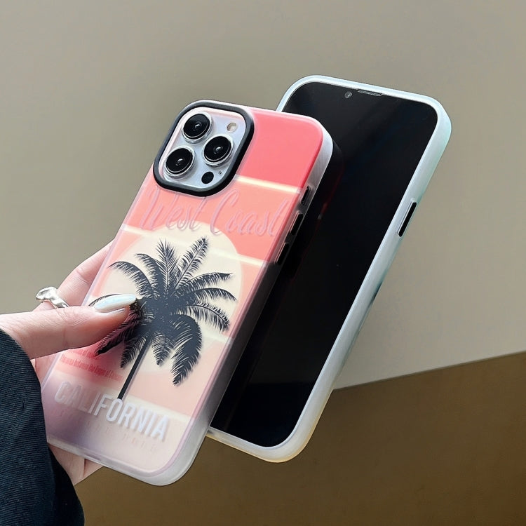 Beach Coconut Dual-side Laminating Laser Frosted Phone Case, For iPhone 11