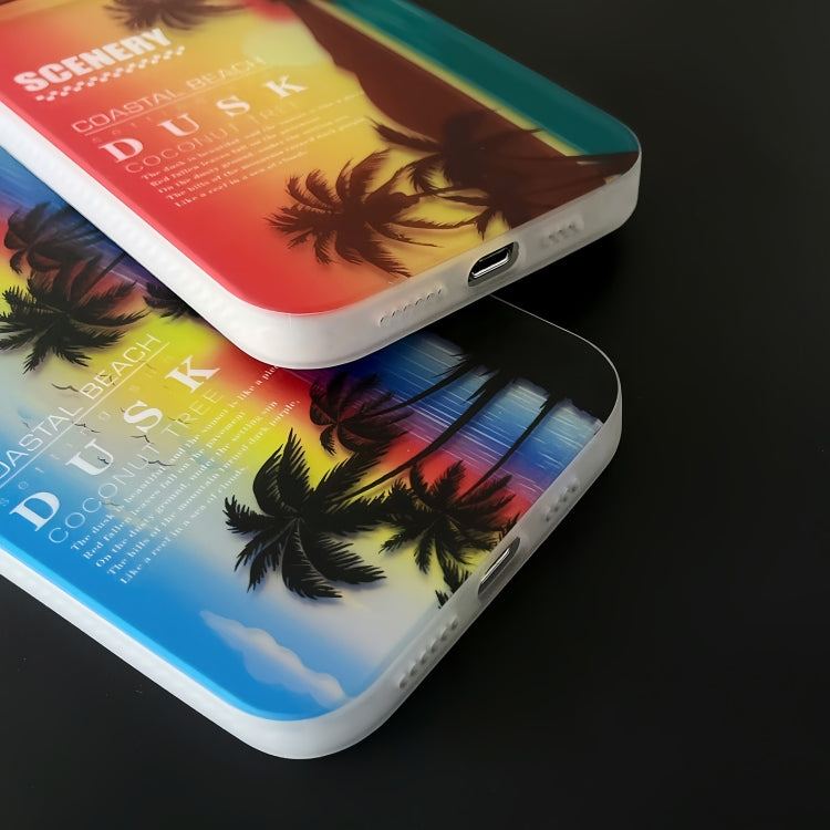 Coconut Dual-side Laminating Laser Frosted Phone Case, For iPhone 15 Pro Max, For iPhone 15 Pro, For iPhone 15, For iPhone 14, For iPhone 14 Pro, For iPhone 14 Pro Max, For iPhone 13 Pro Max, For iPhone 13 Pro, For iPhone 13, For iPhone 12�������������...