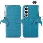 Genuine Leather Litchi Texture RFID Leather Phone Case