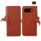 Genuine Leather Litchi Texture RFID Leather Phone Case