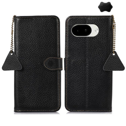 Genuine Leather Litchi Texture RFID Leather Phone Case, For Google Pixel 11 Pro XL, For Google Pixel 11 / 11 Pro, For Google Pixel 10a, For Google Pixel 10 / 9, For Google Pixel 9a, For Google Pixel 10 Pro / 9 Pro