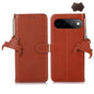 Genuine Leather Litchi Texture RFID Leather Phone Case, For Google Pixel 11 Pro XL, For Google Pixel 11 / 11 Pro, For Google Pixel 10a, For Google Pixel 10 / 9, For Google Pixel 9a, For Google Pixel 10 Pro / 9 Pro
