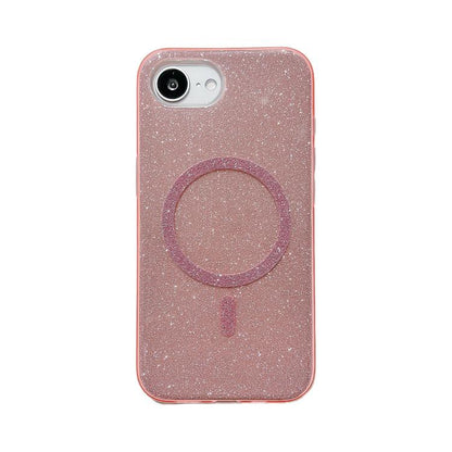 Glitter MagSafe Magnetic TPU Phone Case, For iPhone 17e / 16e, For iPhone 15 Pro Max, For iPhone 15 Pro, For iPhone 15 Plus