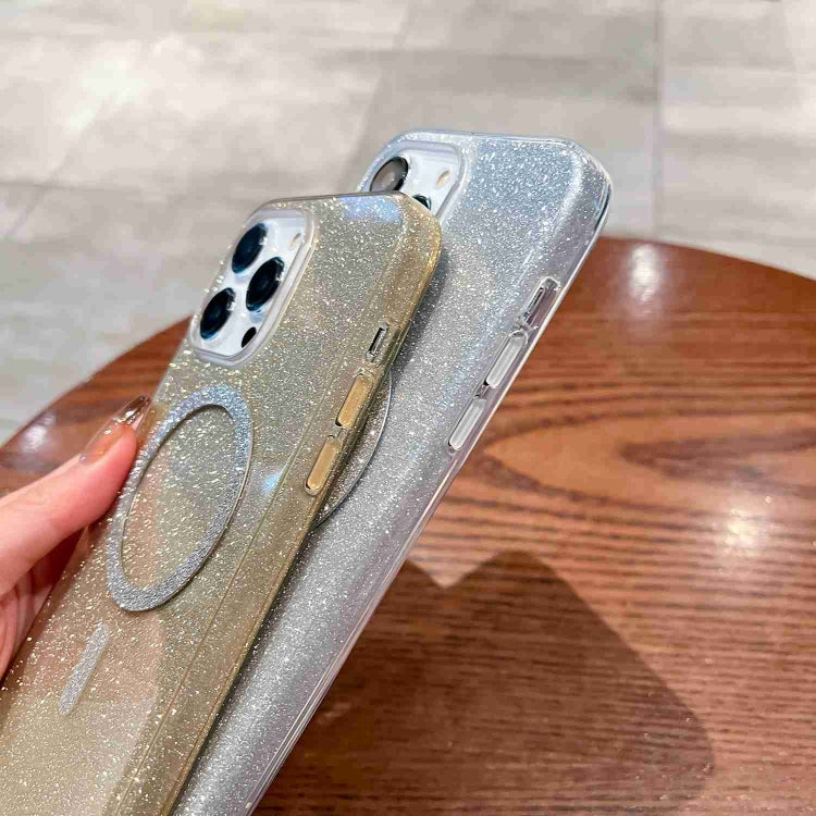 Glitter MagSafe Magnetic TPU Phone Case, For iPhone 15 Pro Max, For iPhone 15 Pro, For iPhone 15 Plus, For iPhone 15