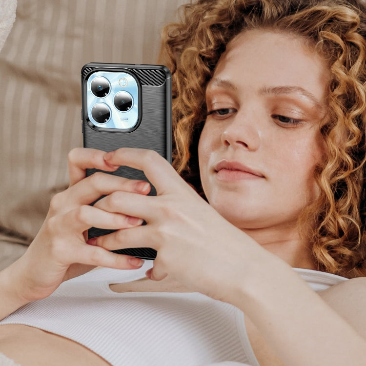 Carbon Fiber Brushed Texture TPU Phone Case