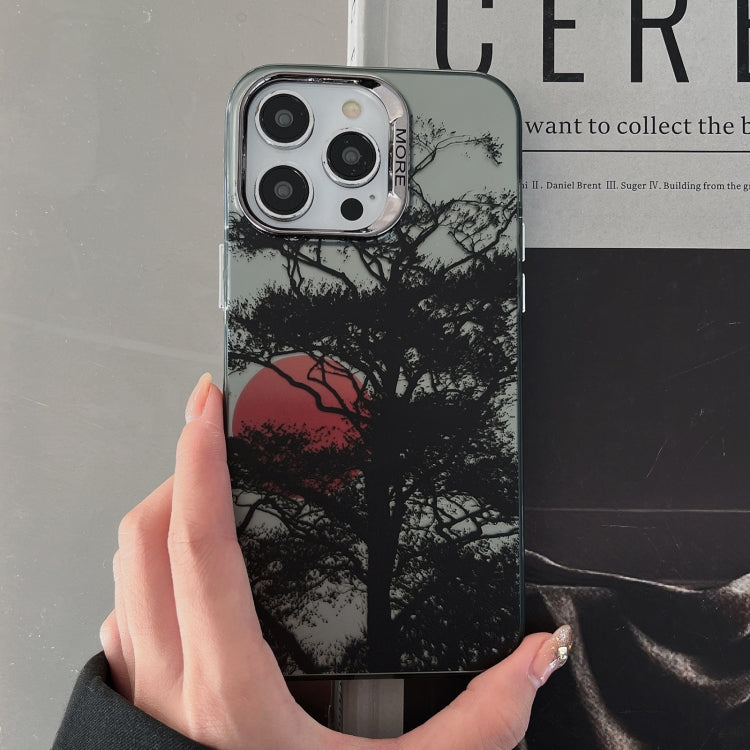 Colored Silver Plating Sunset Phone Case, For iPhone 11