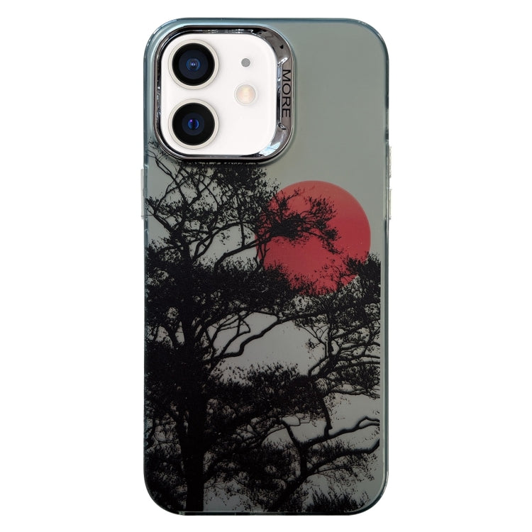 Colored Silver Plating Sunset Phone Case, For iPhone 11