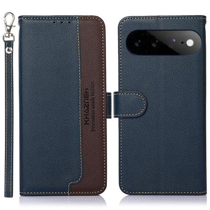 KHAZNEH Litchi Texture Leather RFID Phone Case, For Google Pixel 11 Pro XL, For Google Pixel 11 / 11 Pro, For Google Pixel 10a, For Google Pixel 10 Pro / 9 Pro, For Google Pixel 10 / 9, For Google Pixel 9a