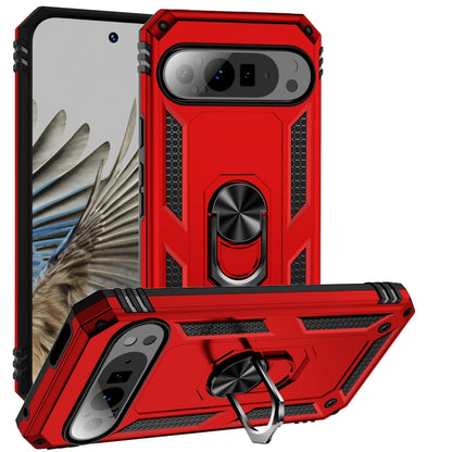 Shockproof TPU + PC Phone Case with Holder, For Google Pixel 9a, For Google Pixel 9 Pro XL, For Google Pixel 9 Pro / 9