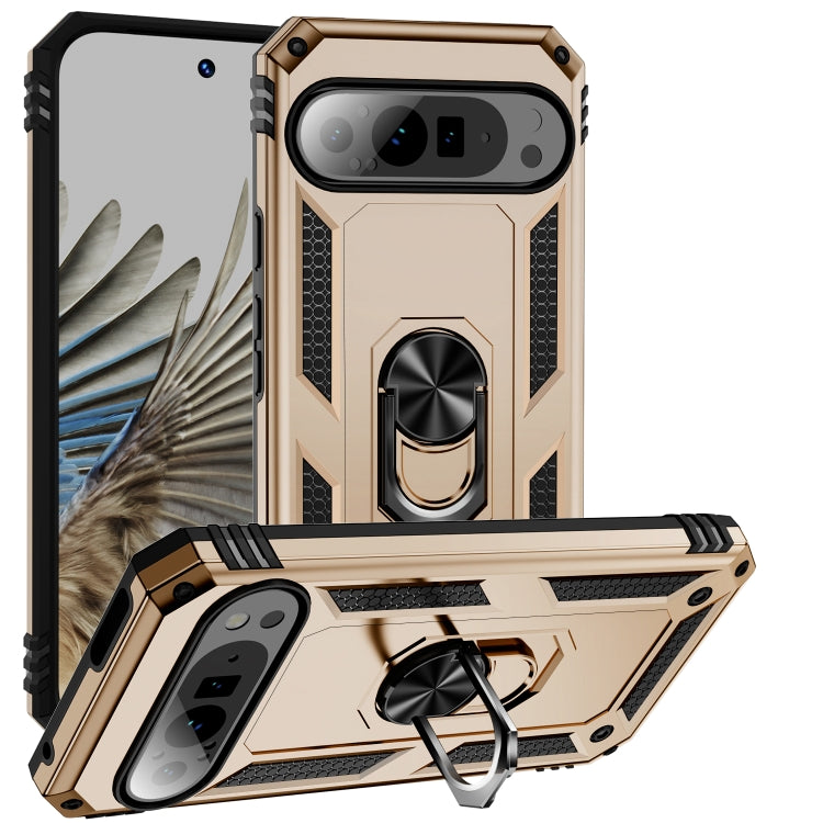 Shockproof TPU + PC Phone Case with Holder, For Google Pixel 9a, For Google Pixel 9 Pro XL, For Google Pixel 9 Pro / 9