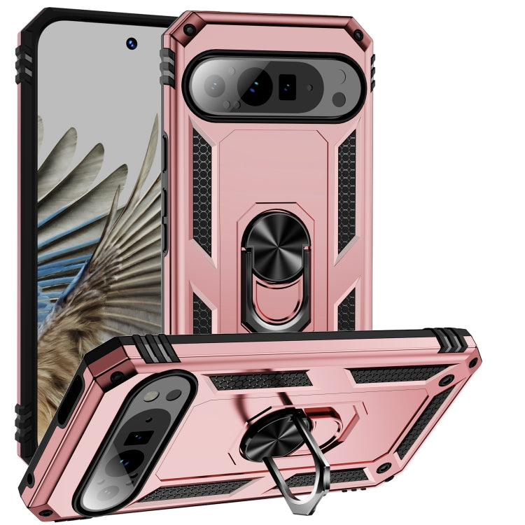 Shockproof TPU + PC Phone Case with Holder, For Google Pixel 9a, For Google Pixel 9 Pro XL, For Google Pixel 9 Pro / 9