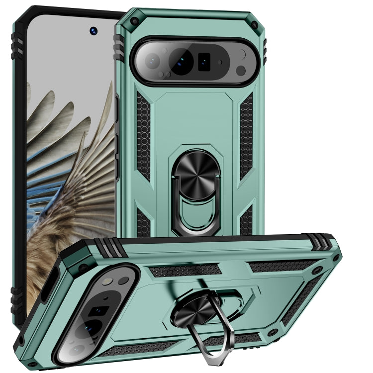 Shockproof TPU + PC Phone Case with Holder, For Google Pixel 9a, For Google Pixel 9 Pro XL, For Google Pixel 9 Pro / 9