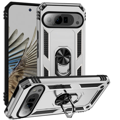 Shockproof TPU + PC Phone Case with Holder, For Google Pixel 9a, For Google Pixel 9 Pro XL, For Google Pixel 9 Pro / 9