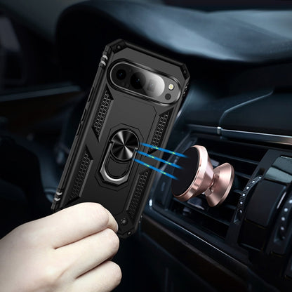 Shockproof TPU + PC Phone Case with Holder, For Google Pixel 9 Pro / 9