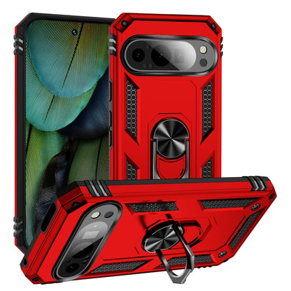 Shockproof TPU + PC Phone Case with Holder, For Google Pixel 9a, For Google Pixel 9 Pro XL, For Google Pixel 9 Pro / 9