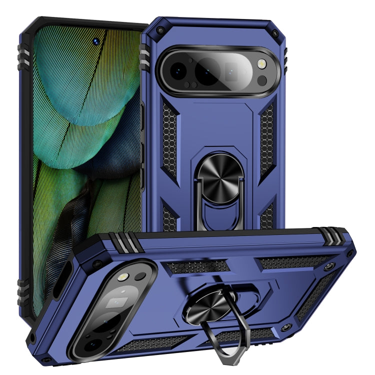 Shockproof TPU + PC Phone Case with Holder, For Google Pixel 9a, For Google Pixel 9 Pro XL, For Google Pixel 9 Pro / 9