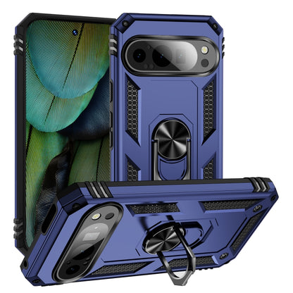 Shockproof TPU + PC Phone Case with Holder, For Google Pixel 9a, For Google Pixel 9 Pro XL, For Google Pixel 9 Pro / 9
