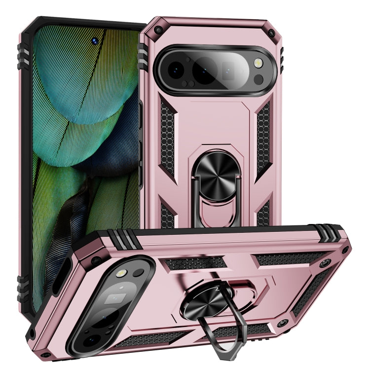 Shockproof TPU + PC Phone Case with Holder, For Google Pixel 9a, For Google Pixel 9 Pro XL, For Google Pixel 9 Pro / 9