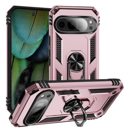 Shockproof TPU + PC Phone Case with Holder, For Google Pixel 9a, For Google Pixel 9 Pro XL, For Google Pixel 9 Pro / 9