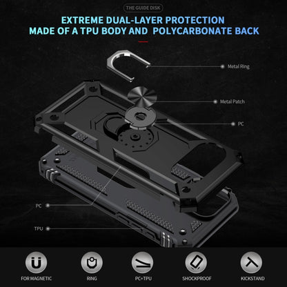 Shockproof TPU + PC Phone Case with Holder