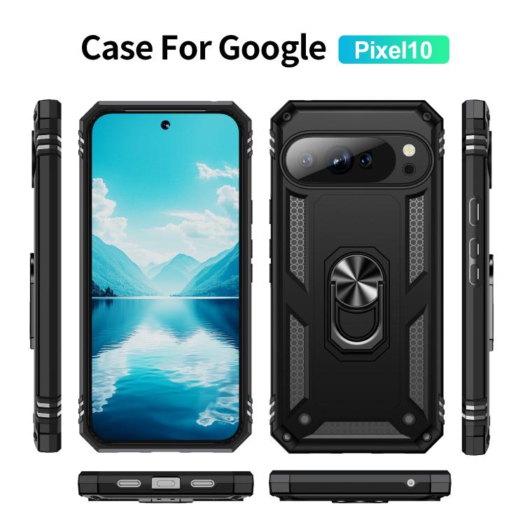 Shockproof TPU + PC Phone Case with Holder, For Google Pixel 10, For Google Pixel 9a, For Google Pixel 9 Pro XL