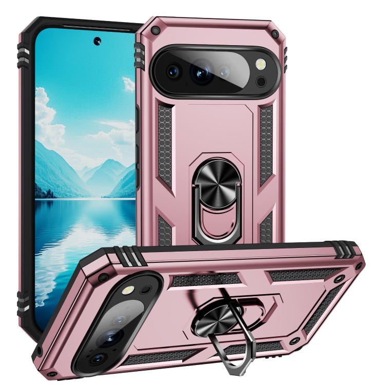 Shockproof TPU + PC Phone Case with Holder, For Google Pixel 10a, For Google Pixel 10 Pro XL, For Google Pixel 10 Pro