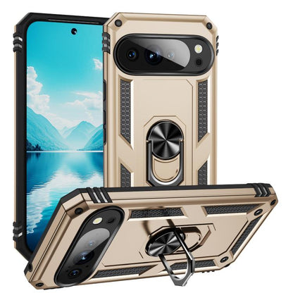 Shockproof TPU + PC Phone Case with Holder, For Google Pixel 10a, For Google Pixel 10 Pro XL, For Google Pixel 10 Pro