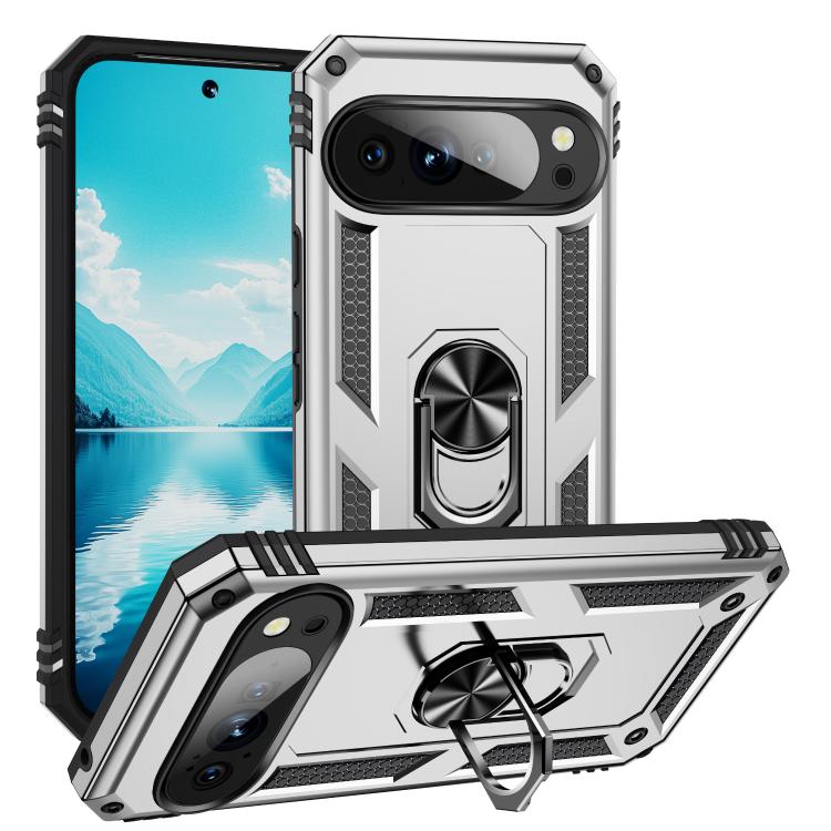Shockproof TPU + PC Phone Case with Holder, For Google Pixel 10a, For Google Pixel 10 Pro XL, For Google Pixel 10 Pro