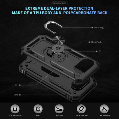Shockproof TPU + PC Phone Case with Holder, For Google Pixel 10a, For Google Pixel 10 Pro XL, For Google Pixel 10 Pro