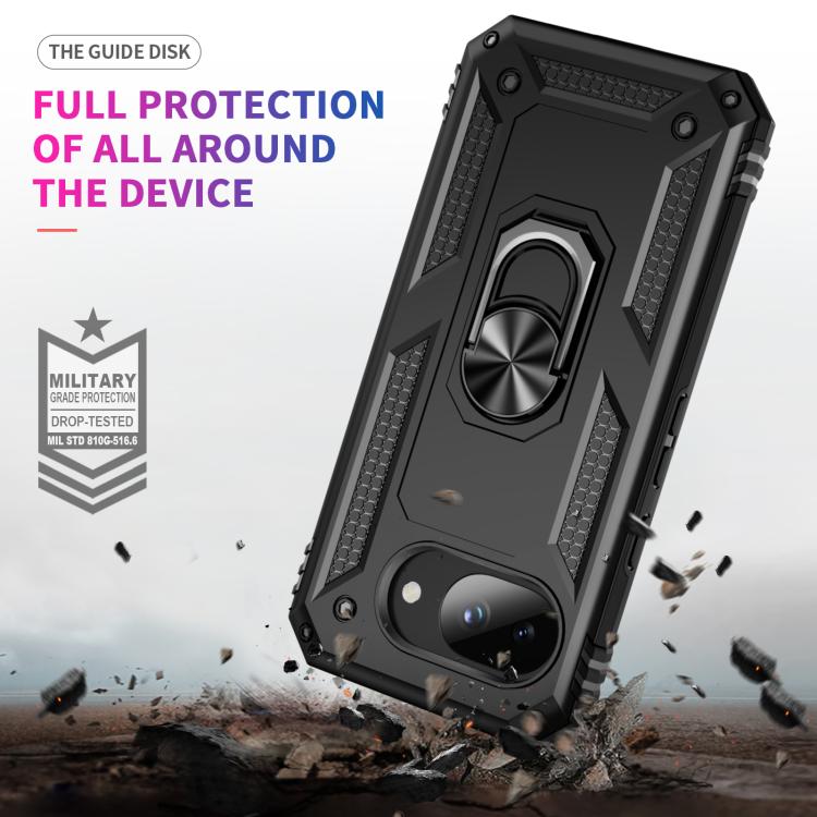 Shockproof TPU + PC Phone Case with Holder, For Google Pixel 10a, For Google Pixel 10 Pro XL, For Google Pixel 10 Pro