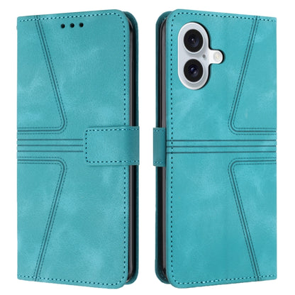 Triangle Solid Color Leather Phone Case
