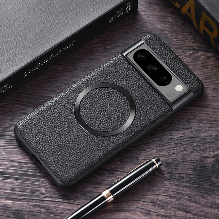 CD Magsafe Magnetic Litchi Texture Phone Case